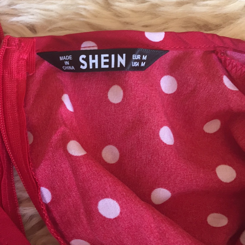 Red with white polka dot Dress - Picture 6 of 7